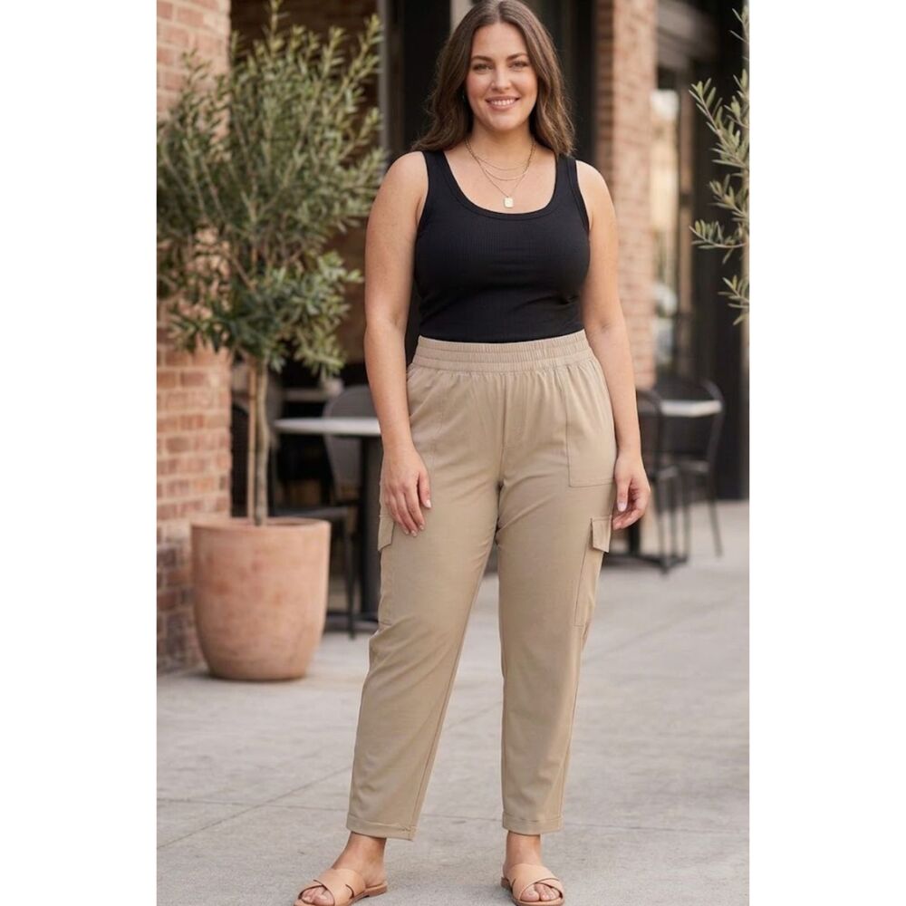 New Old Navy High-Waisted SleekTech Cargo Ankle Pants Women's Size 4X
